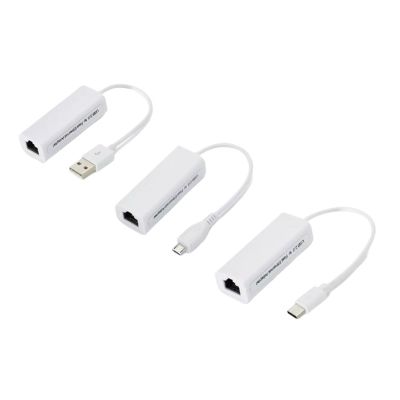 ABKMXZKD M;ic/ro USB Type C to Network Card LAN Ethernet RJ45 10/100Mbps Internet Cable for an/DRO/id PC Tablet XP Vista Linux(Type C)