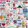 50Pcs Music Motivational Stickers,Vinyl Waterproof Musics Stickers for Laptops Water Bottles,Phone case,Skateboard, Guitar,Scrapbook,Diary,Gift,Philharmonic,for Adults Students Party Gifts(Musics) view 1