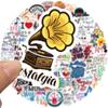 50Pcs Music Motivational Stickers,Vinyl Waterproof Musics Stickers for Laptops Water Bottles,Phone case,Skateboard, Guitar,Scrapbook,Diary,Gift,Philharmonic,for Adults Students Party Gifts(Musics) view 4