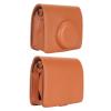Qiilu Compatible Retro PU Leather Camera Case for Mini Camera with Adjustable Strap for Mini Hybrid (Brown) view 2