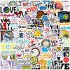 50Pcs Funny Volleyball Sports Stickers,Motivational Volleyball Water Bottle Sticker for Kids, Waterproof Vinyl Laptop Kids Stickers for Laptop,Bumper,Skateboard, Guitar,Sports Enthusiast(Volleyballs) view 1