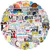 50Pcs Funny Volleyball Sports Stickers,Motivational Volleyball Water Bottle Sticker for Kids, Waterproof Vinyl Laptop Kids Stickers for Laptop,Bumper,Skateboard, Guitar,Sports Enthusiast(Volleyballs) view 2