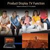 PUSOKEI 9.8" Portable DVD Player, Rechargeable Car DVD Player with 270 Swivel Screen & Dual Speakers, Remote Control, Support USB/SD Card/Sync TV and Multiple Disc Formats (Black) view 2