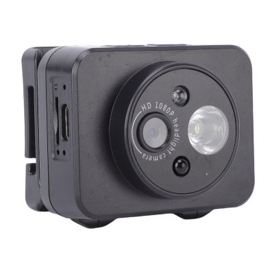LAISANIM Head Mounted Action Cameras, 2MP 1080P Adjustable Video Recording Camera with LED Headlamp, Wearable Body Video Camera for Night Outdoor Sports (32G)