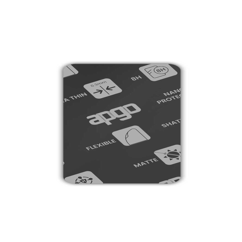 apgo MATTE Hybrid protective glass compatible with Pax A910S Standard, flexible nano glass, great replacement for tempered glass, scratch-resistant, full glue