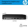 HP Elite 805 Business Mini Desktop Computer, AMD Ryzen 5 (Beat i7-11700), Ultra-Quiet Design, 8GB Memory, 256GB PCIe SSD, Dual 4K Display Support, Wi-Fi 6, USB-C, Keyboard & Mouse, Windows 11 Pro view 4