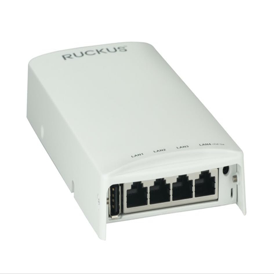 Ruckus H550 Wi-Fi 6 AX Dual-Band Access Point 1Gbps, 5X Gigabit PoE Ports, 2x2 MU-MIMO, BLE/Zigbee IoT Wall-Plate AP (901-H550-US00) ACE 3 Year Warranty (1 Year CLD-Prof-APSW-REC1)