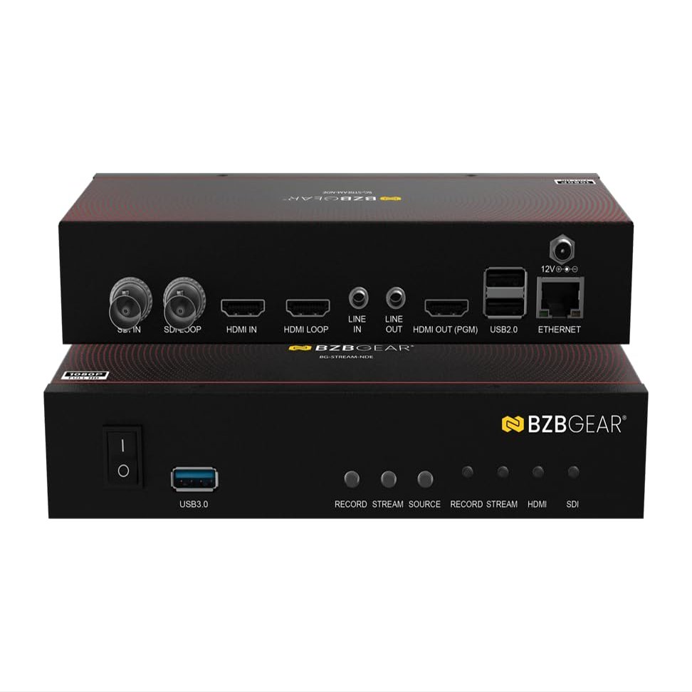1 Channel SDI/HDMI Encoder/Decoder/Recorder with Audio/USB 3.0 for Storage Plus NDI Support
