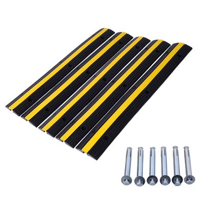 2 Pack of 1 Channel 6600Lbs Load Capacity with 12 Bolts Spike for Asphalt Concrete Gravel Driveway (1 Channel, 5 Pack)