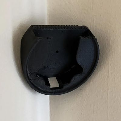 3DEXL Corner Wall Mount Holder Bracket w/Screws for Aqara FP2 Smart Sensor, Color: Black