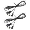eMagTech 2Pcs FM Radio Antenna Coaxial Cable for Table Top Home Stereo Receiver Audio Video Radio Receiver view 1