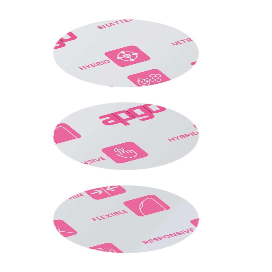 apgo 3x Ultra-Clear Hybrid protective glass compatible with Aolon GTR Ultra, flexible nano glass, great replacement for tempered glass, scratch-resistant, full glue