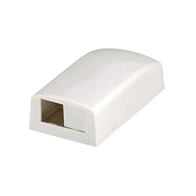 2 Port Surface Mount Box Off White