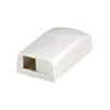 2 Port Surface Mount Box Off White view 1
