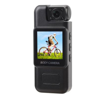 Semme Body Worn Camera Wearable Camera Video Recorder 4K HD 180 Rotating Lens 130 Wide Angle Motion Detection Loop Recording 1.3 Inch Display with Back