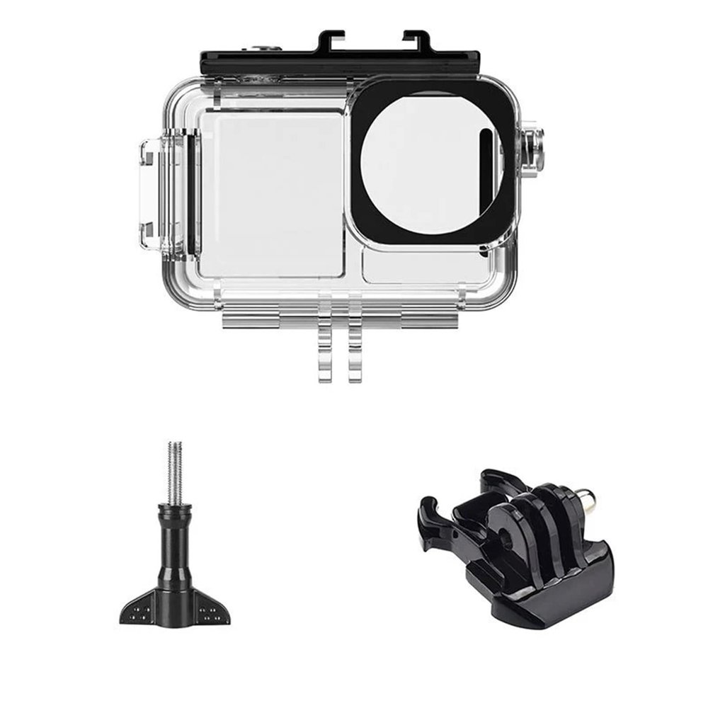 Compatible for DJI Osmo Action 3/4/5 Pro Waterproof Case, 45M Protective Diving Housing Shell with Mount(Only Waterproof Case)