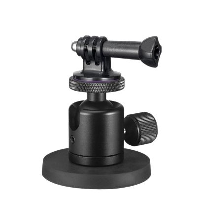 Compatible for Action Camera Suction Mount with Magnetic Bracket, 360 Ball Head and 1/4 Screw for Sports Cameras and Phone Light