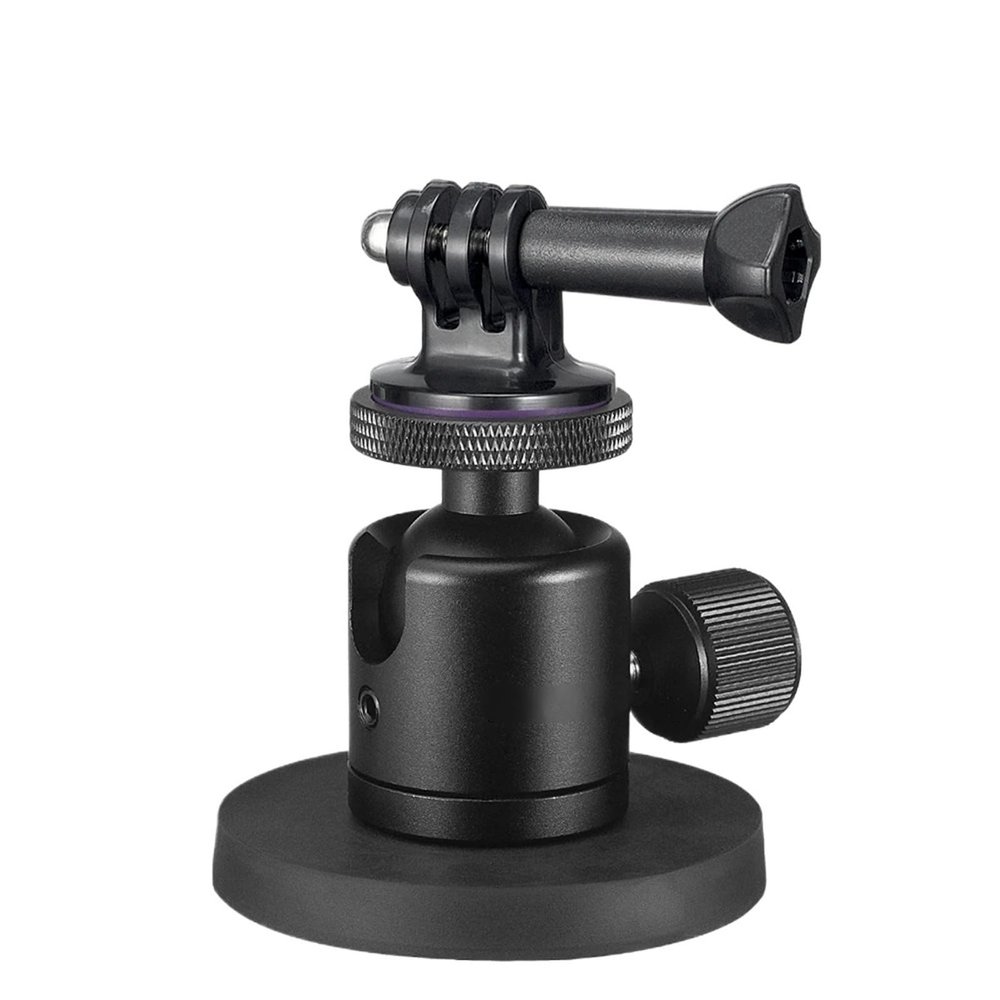Compatible for Action Camera Suction Mount with Magnetic Bracket, 360 Ball Head and 1/4 Screw for Sports Cameras and Phone Light