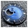 35mm Dark Blue Silver Cocktail Nail Dial For NH39 Diving Watch Movement view 2