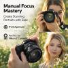 35mm F1.4 Portrait Lens, Manual Focus, Full Frame for, Black - Large Aperture for Beautiful Bokeh, 7 Layer Coating, Ideal for Street and Landscape Photography (Black) view 3