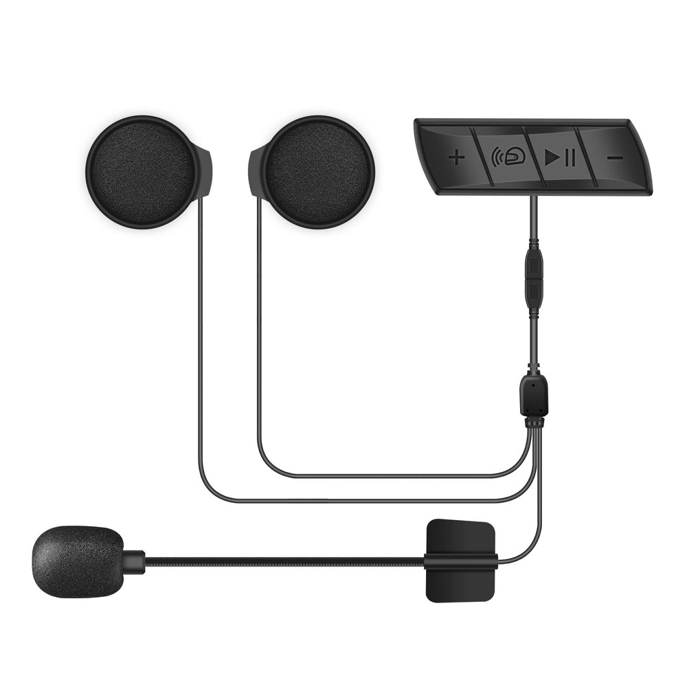 FIRE BULL Bluetooth Headset for Motorcycle Helmet Ultra-Light & Minimalist Design.Motorcycle Helmet Earphones with Automatic Answering and FM Radio, Suitable for Skiing, Climbing, and Horse Riding