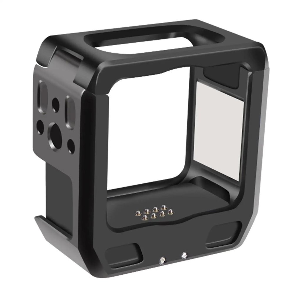 Compatible for DJI Action 2, Aluminum Alloy Camera Cage Frame with Accessory Mounts, Protective Housing Case
