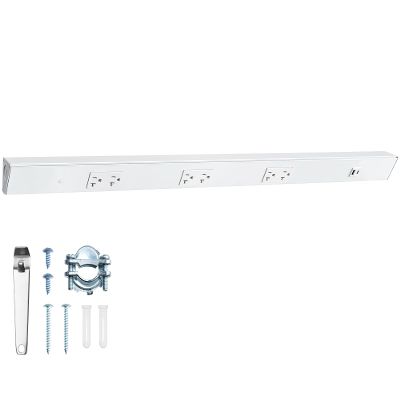 SURAIELEC 36" Under Cabinet Power Strip Hardwired, Seamless Under Cabinet Outlet, 320A TR Outlets with USB-A & USB-C, Modular Extension System, Power Strip for Kitchen, Workshop, ETL Listed