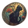 3 Pcs Black Cat Art Nouveau Sticker  Vintage Gothic Cat Illustration Vinyl Decal Waterproof for Laptop, Water Bottle, Notebook, Tumbler Gift for Meow Lovers, Witches, Aesthetic Fans (S1, 5 inch) view 1