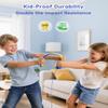 awatrue Kids Headphones, 74/85/94dB Volume Limiter, Foldable Wired Over Ear Headphones for Travel, 3.5mm Jack, Toddler Headphones for School, Chromebook, iPad, Tablet, Blue Yellow view 3