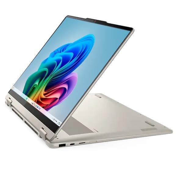 Lenovo 2025 Yoga 7 2-in-1 16AKP10 Personal Laptop - 16" 1920x1200 Touchscreen - 8-Core AMD Ryzen AI 7 350-16GB RAM 2TB SSD - Wi-Fi 7 - Fingerprint Reader - FHD 1080p + IR Camera - W11P - Seashell