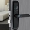 Smart Door Lock WitFingerprint Card Password Key Unlock Emergency Charge(Gris) view 2