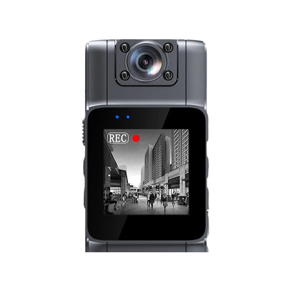 4K UHD Mini Body Camera with Audio and Video Recording 150Wide Angle 180Lens Rotatable 7 Hour Buttreri Life VVi - Fii Video Camera W