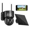 360 Days Free Data 4G LTE Cellular Solar Security Camera Wireless Outdoor, No WiFi Off Grid Solar Powered Camera Work with TUYA app 360 Viewing,Dual Storage(Support Built-in 4G Cellular Network Only) view 1