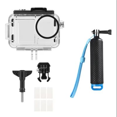 Compatible for DJI OSMO Action 5 Pro/4/3 60M Waterproof Case, Protective Diving Housing Shell with Filters(Type 1)
