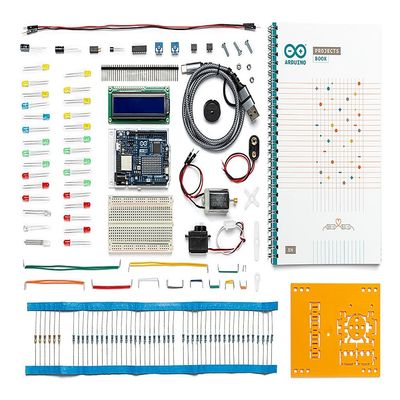 Arduino Starter Kit R4 [K000007_R4]  Learn Electronics and Coding with The UNO R4 WiFi Board, 13 Guided Projects in a Printed Book + Growing Resources Online, Official Certification Voucher