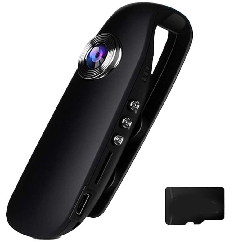 OJHVTG Mini Body Camera, 1080P Detect Clip Body Camera, Portable Pocket Tiny Body Cams with Audio and Video Recording, Simple to Use, Stable Performance (32G,1pcs)