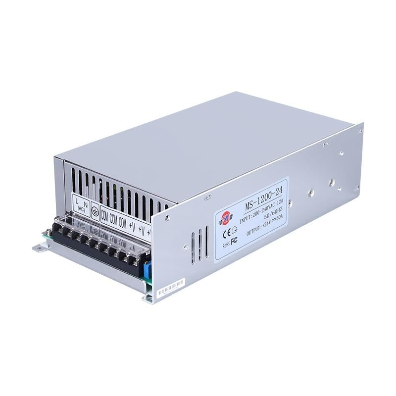 BWAD MS-1200W High-Power DC Regulated Power Adapter, 220V to 24V 48V Adjustable Voltage and Current(MS-1500-24)