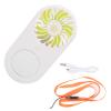BORDSTRACT Handheld Fan Mini Mirror USB Fan Rechargeable Portable for Summer Travel (Green) view 1