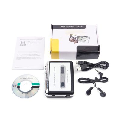 Yunyaobrand USB Cassettes to Digital Converter for PC with Plugs and Play and High Fidelitys Sound Transfer MP3 Format for Home