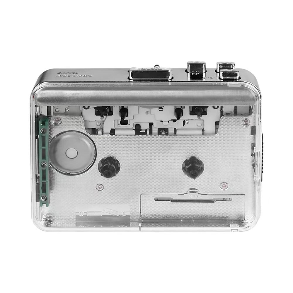 Yunyaobrand Clear USB Cassettes Player and Tape to MP3 Converter USB Music Sound Player Loudspeaker for Disk