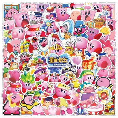 100pcs Kirby Cartoon Stickers for Kids Water Bottle, Cute Switch Game Waterproof Vinyl Stickers for Adult Teen Girl Laptop Skateboard Bike Guitar Laggage Bicycle Travel Case Helmet Notebook Scrapbook