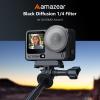 AMAZEAR Black Diffusion 1/4 Filter for DJI OSMO Action 6 Accessories Pro Mist Style Lens Filter to Soften Skin & Create Cinematic Glowing Highlights, Reduce Harsh Contrast, HD Optical Glass view 2