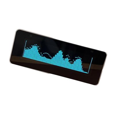 Yunyaobrand Upgraded AK25664 Color Music Spectrum Clock with Type C Port and 3.5mm Input Remote Control Aluminum Housng