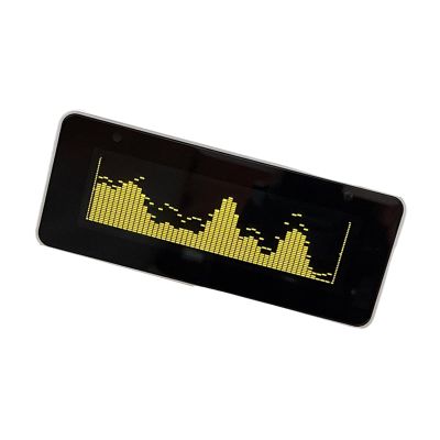 Yunyaobrand Upgraded AK25664 Color Music Spectrum Clock with Type C Port and 3.5mm Input Remote Control Aluminum Housng