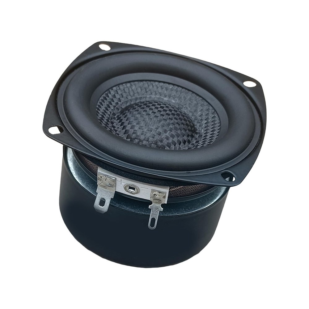 Yunyaobrand Square 3Inch Bass Speakers HiFi Stereo Systems with Glass Fiber Woven Woofer Metal Rubber Construction