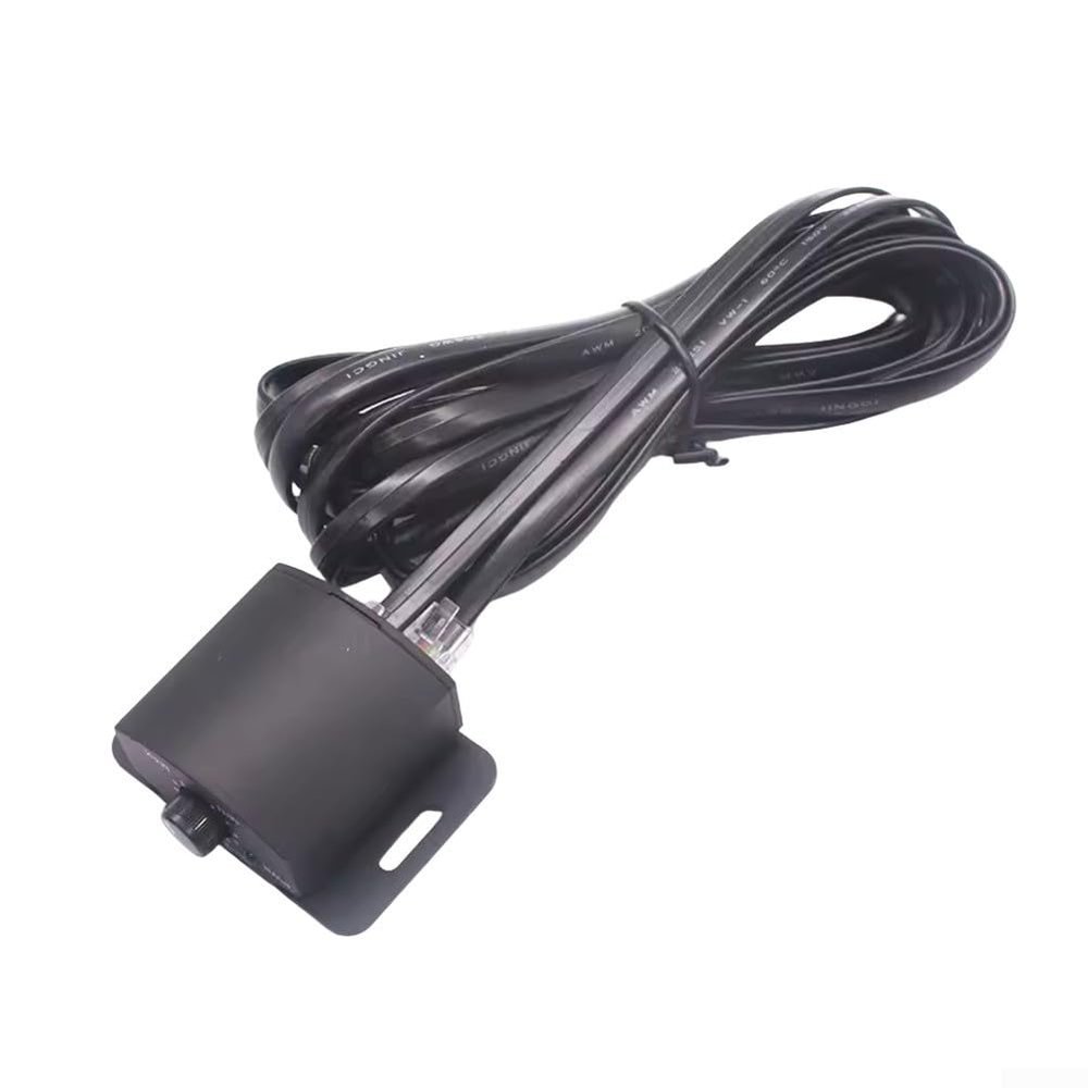 Car Audio Volume Control Knob with Adjustable Subwoofer Bass Gain Switch, Universals In-Line Remote for Automotive Speakers and Sound Systems, Black PVC Shell for Easy Installation
