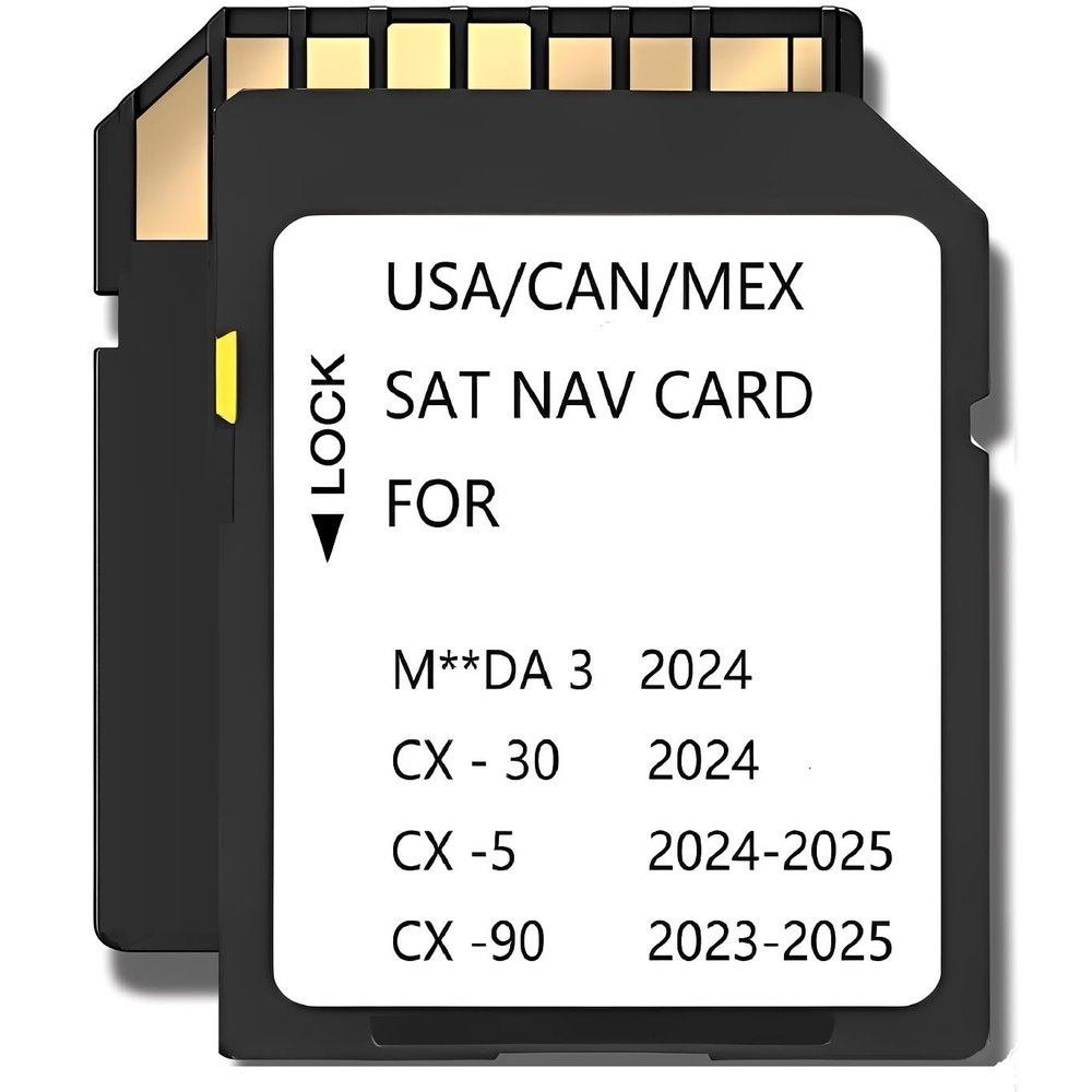 2025 Latest Navigation Memory sd Card Compatible with Maz*da 3(2024), Cx5(2024-2025),Cx30(2024), Cx90(2023-2025),(NAVISD2325)