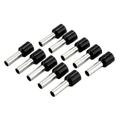 100Pcs Car Accessories Terminal Eletrico Wire Conector Crimp Connectors Connector Cable End Crimps Insulated Ferrule(10 AWG 6.0 SQMM,BLUE)