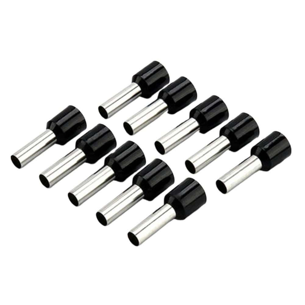 100Pcs Car Accessories Terminal Eletrico Wire Conector Crimp Connectors Connector Cable End Crimps Insulated Ferrule(10 AWG 6.0 SQMM,BLUE)