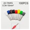 100Pcs Car Accessories Terminal Eletrico Wire Conector Crimp Connectors Connector Cable End Crimps Insulated Ferrule(10 AWG 6.0 SQMM,BLUE) view 3
